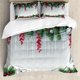 thumbnail image 1 of Lunarable Snowflake Duvet Cover Set Winter Theme Christmas Illustration Cold Weather Season Inspired Celebration Decorative, 1 of 4
