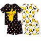 thumbnail image 1 of Conjunto de pijama Pokémon Boys de manga corta y pantalones cortos de 4 piezas, 100% algodón, 1 of 6