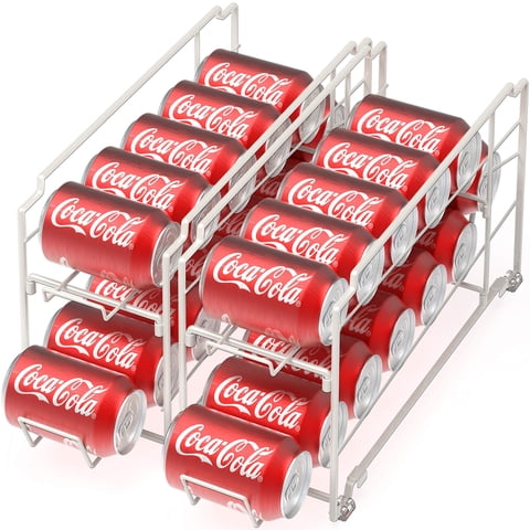 Dispensador De Latas De Bebidas Simple Houseware Blanco,