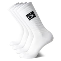 Calcetines De Hombre Calvin Klein 4 Pares Algodón Blanco