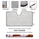thumbnail image 2 of Pan Tostado Parasol Para Parabrisas Delantero Protector Plegable Visera Solar Para Auto Bloquea Rayos Uv Mantiene Tu Vehículo Fresco140cm*76cm, 2 of 6