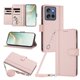 thumbnail image 1 of Funda Billetera para Motorola Edge 60 Neo, Cuero Sintético con Cierre, Rosa, 1 of 6