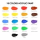 thumbnail image 2 of Set de pintura acrílica GOTIDEAL, 18 colores, 59 ml, con 10 pinceles, 2 of 8