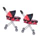 thumbnail image 2 of Mini Plástico Con Puntos Baby Doll Stroller Trolley Kids Pretend Play Toys X2, 2 of 5