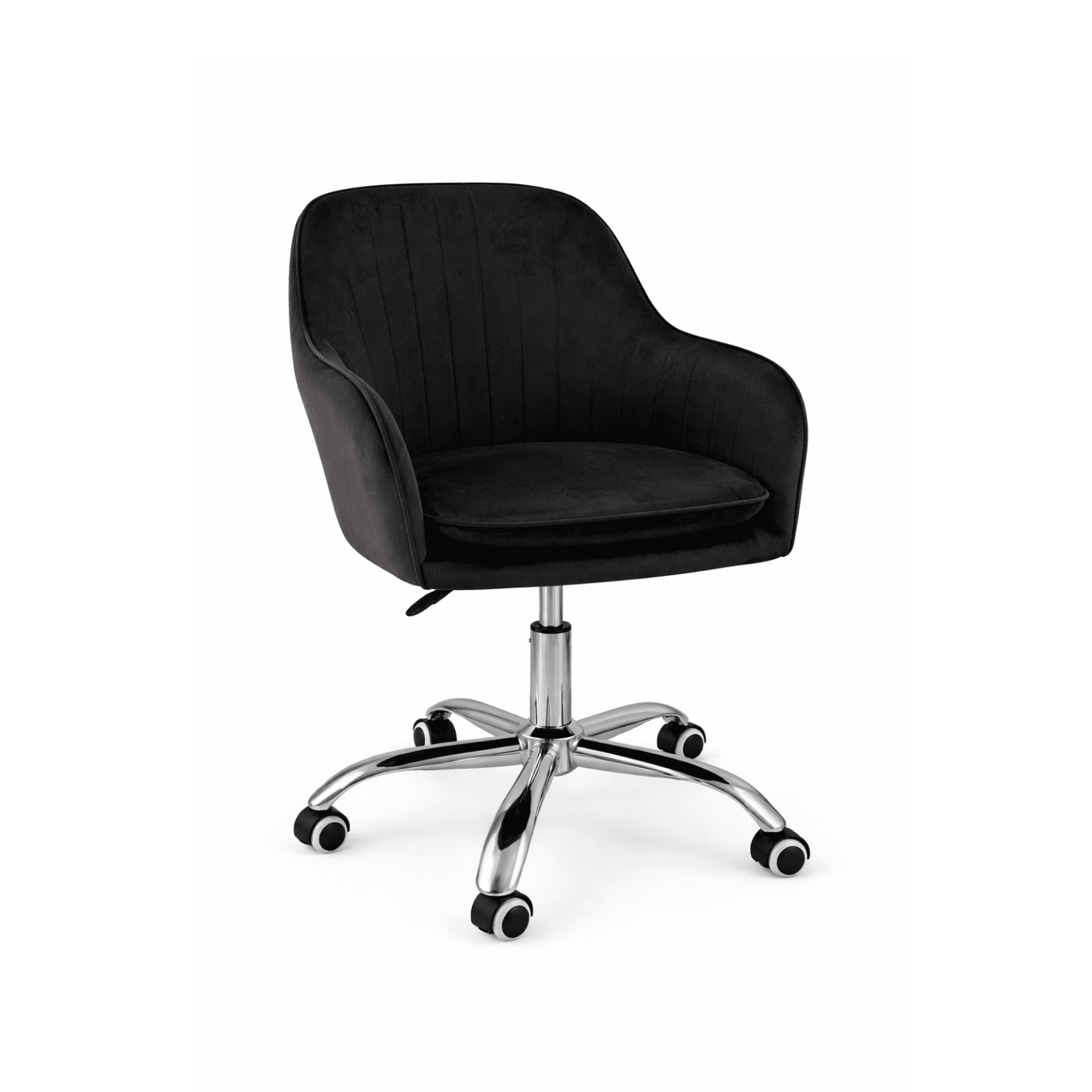 Habita2 Chile - Silla De Escritorio Acolchada Lineal Giratoria - Negro