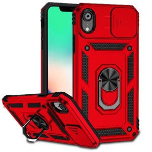 Estuche Gangxun Para Iphone Xr, Soporte Giratorio 360°, Estilo Mecánico Y Magnético