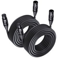 Cable Matters, Paquete De 2 Cables Xlr A Xlr, Largos Y De Primera Calidad, 35 Pies, Cable De Micrófono