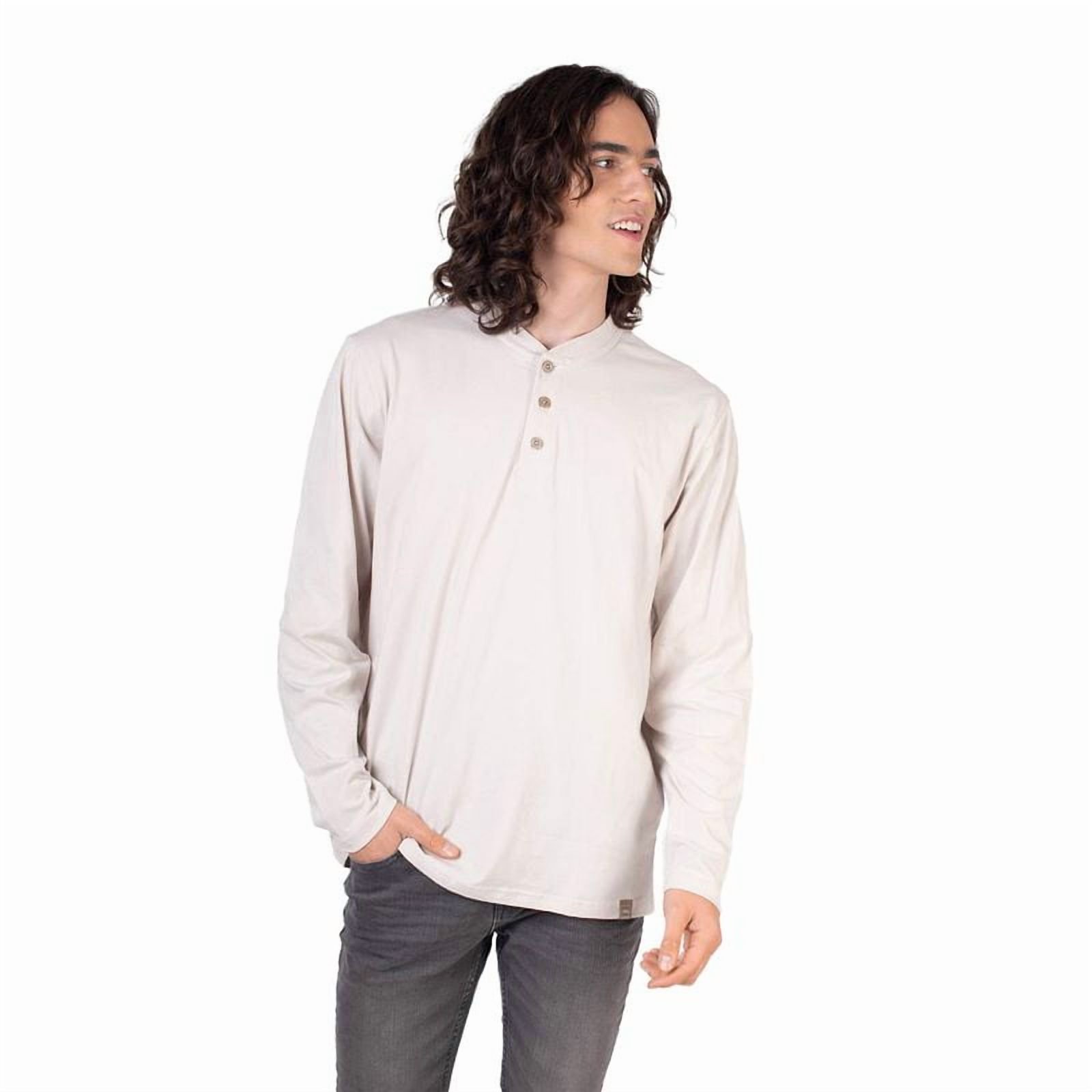 Lenga - Polera Hombre Manga Larga Con Botones Queule