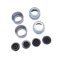 Magideal - Tapa Del Cubo Del Remolque De 1,98 Pulgadas, Reemplaza La Tapa De Grasa De Reparación Y Fijación, Tapa Antipolvo Con Tapón De Goma Para Lubricación Y