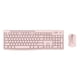 thumbnail image 1 of Teclado y mouse Logitech 2,4 GHz rosa, 108 teclas, compatible con Windows, 1 of 3