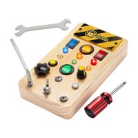 Bothyi - Interruptor De Luces Rompecabezas De Tablero Ocupado Para Niños Y Niñas En Edad Preescolar Juguete De Viaje En Avión