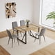 thumbnail image 1 of Dining Chairs Set of 4,Modern Kitchen Dining Room Chairs,Upholstered Dining Accent Chairs in linen Cushion Seat and Sturdy Black Metal Legs(Grey), 1 of 3