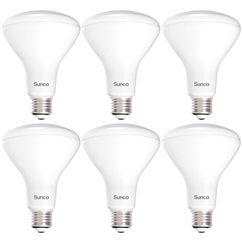 Sunco Lighting - Bombilla Led Sunco Br30 De 11 W (Equivalente A 65 W) 3000 K 850 Lm, Paquete De 6