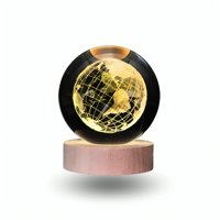 Genérico - Lampara Bola De Cristal Led Rgb Colores Mundo