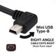 thumbnail image 2 of Cable USB A a Mini B de 3 m con conector en ángulo recto de 90°, 2 of 8