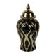 thumbnail image 4 of Tarro De Jengibre De Porcelana, Jarrón De Cerámica Con Tapa Para Fiesta, Hogar, Escritorio, S, Negro Y Dorado, 4 of 5