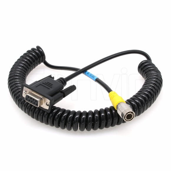 Cable en espiral Eonvic D9 macho RS232 de 6 pines para Top-Con/Sokkia/Trimble