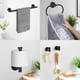 thumbnail image 5 of Juego De Accesorios Para Baño Negro De 7 Piezas De Acero Inoxidable, 5 of 7