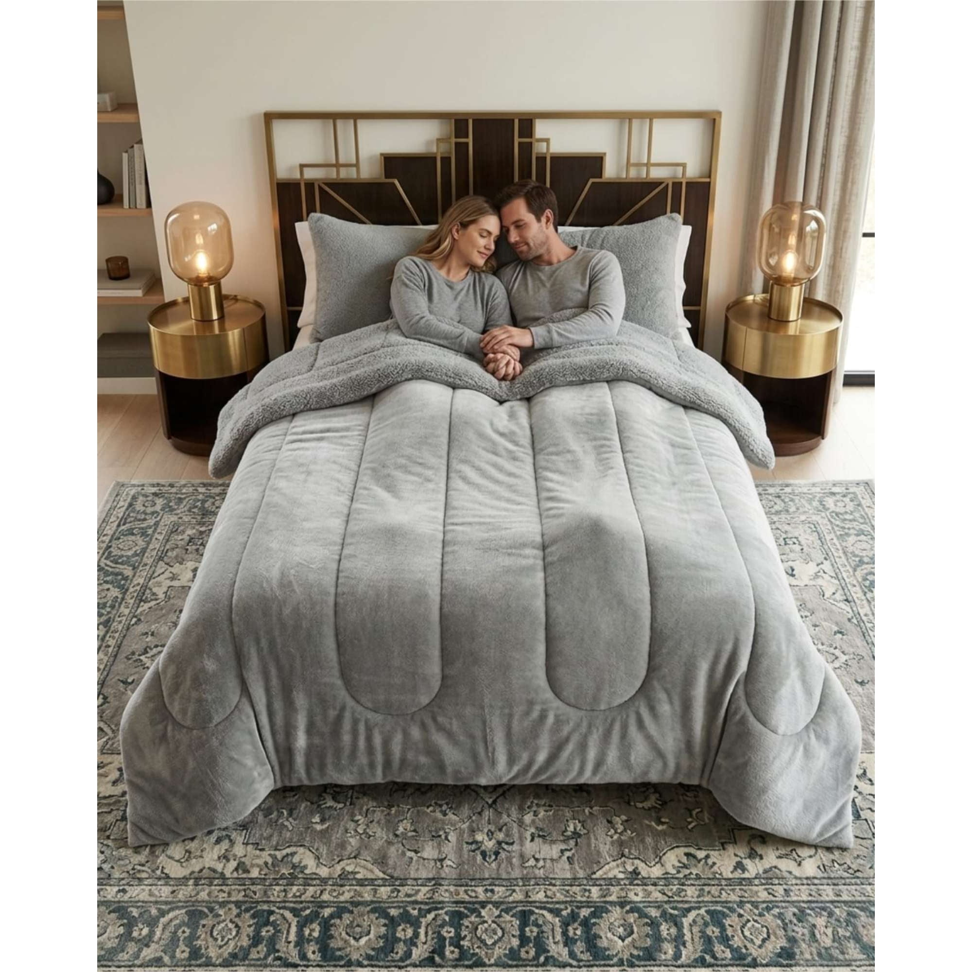 Todo Para El Hogar - Cubrecama De Invierno Plush Con Chiporro 2 Plazas