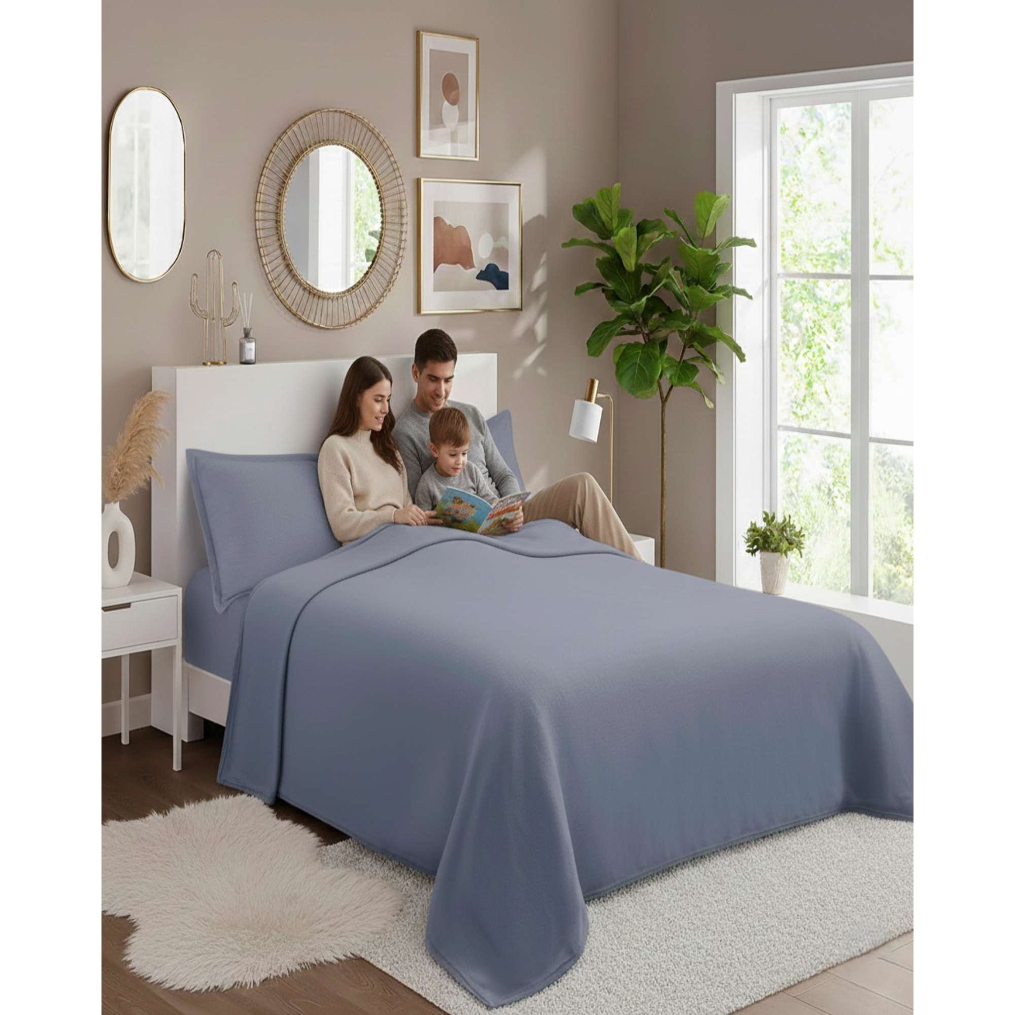 Myl Todo Hogar - Juego De Sábanas Polar Premium King Térmicas Extra Suaves