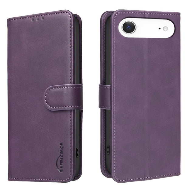 Funda Billetera para iPhone 17 Air Protección RFID y Soporte Ajustable Morado