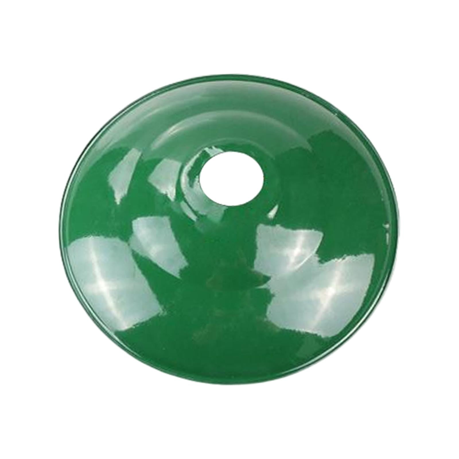 Ioensy - Vintage Esmalte Pantalla De Luz Bombilla Guardia Verde Reemplazo Multifuncional 30cm Poco Profundo