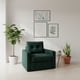 thumbnail image 1 of Sofa Cama Milán Un Cuerpo En Felpa Verde, 1 of 3