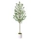 thumbnail image 1 of Árbol artificial LOMANTO 1,8 m con maceta blanca, 1 of 7