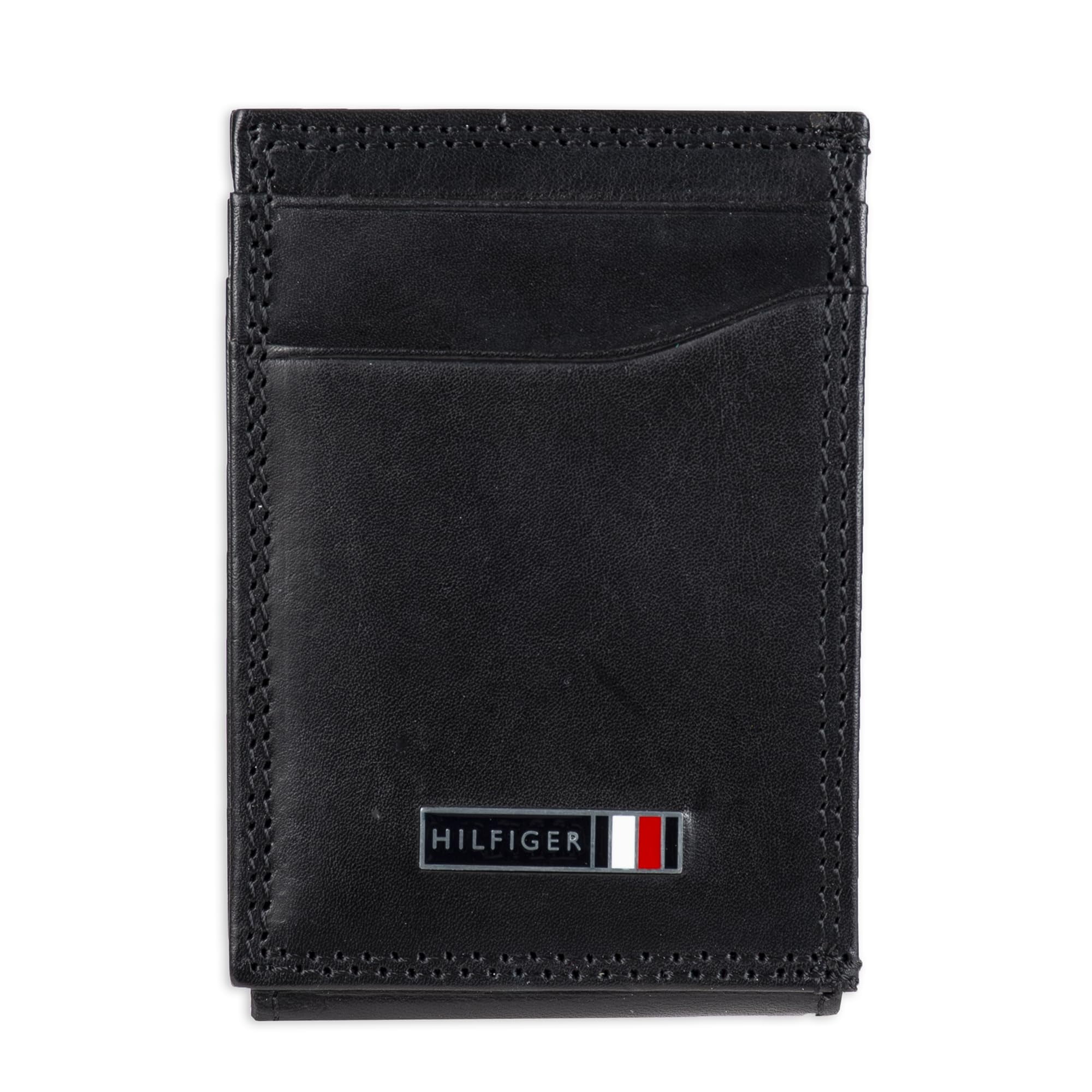 Tommy Hilfiger - Cartera Para Hombre Rfid Delgada Magnética Con Bolsillo Frontal