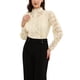thumbnail image 2 of INSPIRE CHIC Blusa con Encaje para Mujer Elegante Cuello Alto Victoriano Manga Larga con Botones XL Beige, 2 of 6