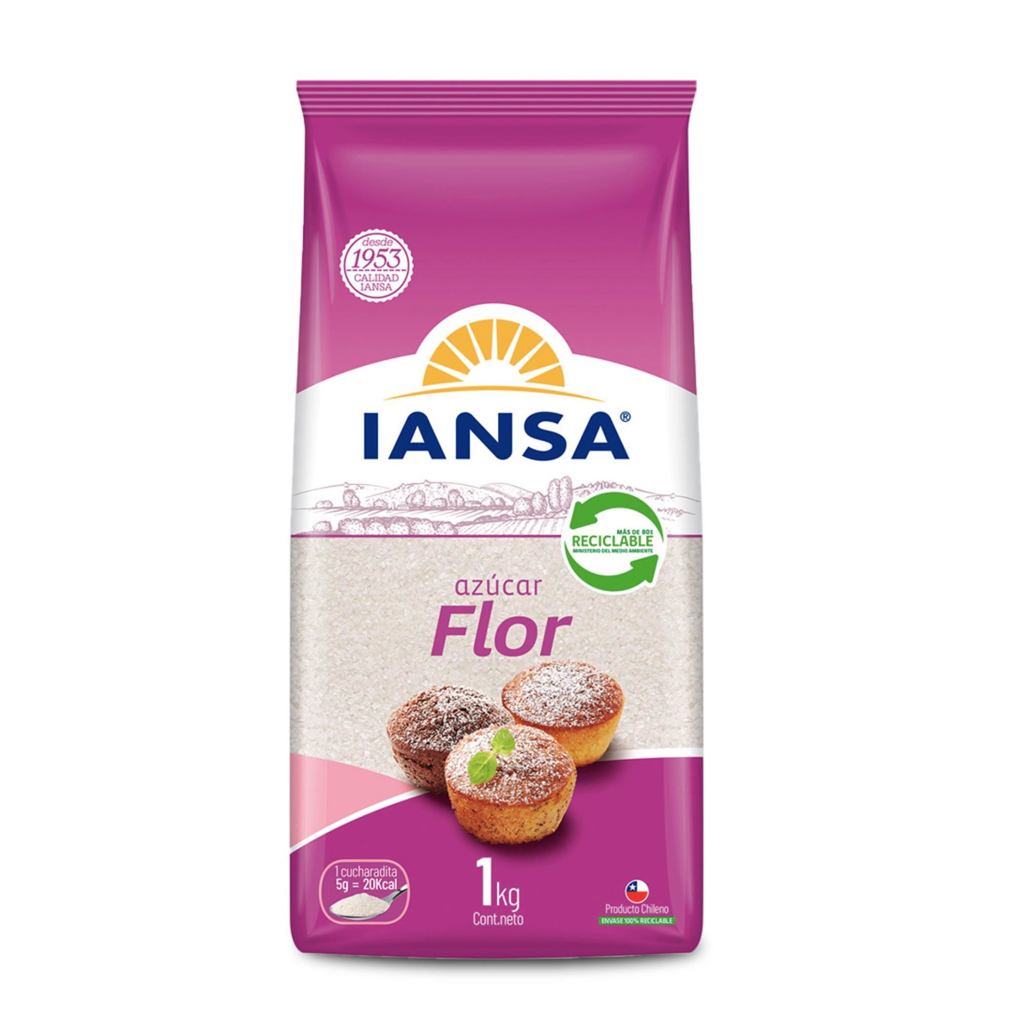 Azúcar Flor Bolsa 1 Kg Iansa