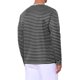 thumbnail image 3 of INSPIRE CHIC Camisas Henley a Rayas de Manga Larga con Botones para Hombre, Casual, Tallas Grandes, Negro, 3 of 6