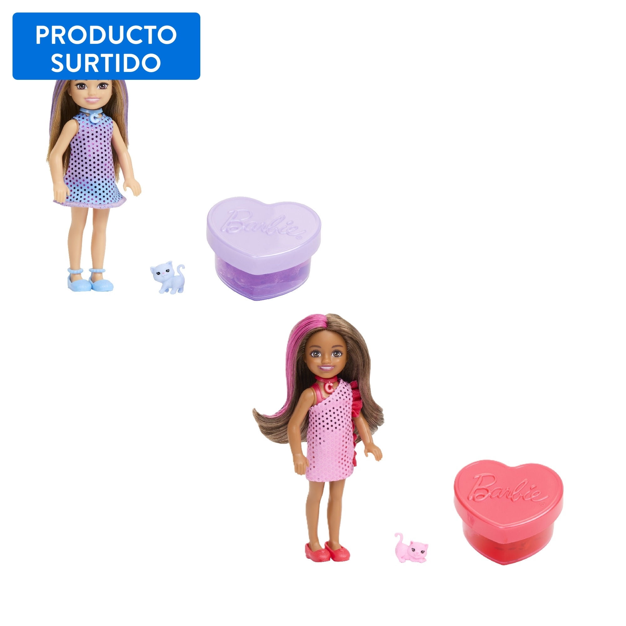 Barbie - Muñeca Chelsea Fiesta Glamour Sorpresa
