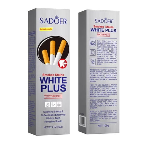 Sadoer - Pasta De Dientes Para Fumadores – 100 G