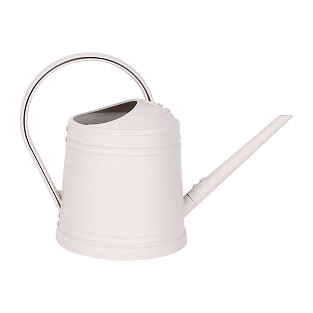 Regadera de pico largo para flores, herramientas de jardinería, 1,8 l, regadera de boca larga para plantas, bonsái, hervidor de flores Beige