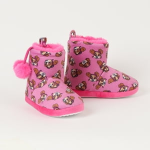 Paw Patrol - Pantuflas Infantiles Spider-Man Diseño Telaraña Roja Con Forro Negro - Niños Tallas 22-28