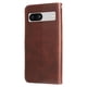 thumbnail image 3 of Funda tipo cartera para Google Pixel 7A con bolsillo con cremallera y ranuras para tarjetas – Función de soporte Marrón, 3 of 6