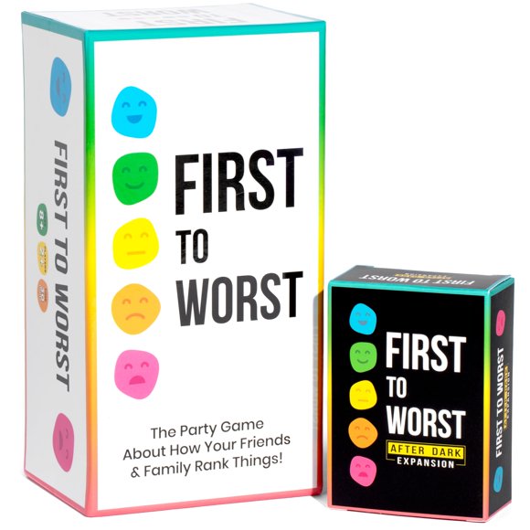 Juego de cartas FIRST TO WORST Party + After Dark Expansion Set