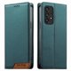 thumbnail image 1 of Funda Tipo Cartera de Cuero Sintético para Samsung Galaxy A53 5G Bloqueo RFID, con Ranuras para Tarjetas y Bolsillo para Efectivo, Cierre Magnético Fuerte Verde, 1 of 6