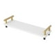 thumbnail image 1 of Organizador Para Fregadero De Cocina, Almacenamiento Impermeable, Bandeja De Mostrador Versátil Simple, Estante Con Mango De Oro Blanco, 1 of 3