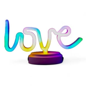 Invencible.Cl⭐⭐⭐⭐⭐ - 𝗟𝗔𝗠𝗣𝗔𝗥𝗔 𝗟𝗢𝗩𝗘 𝗟𝗘𝗗 𝟱 Usb Luz Neon Nc05 Letrero De Neón Con Base