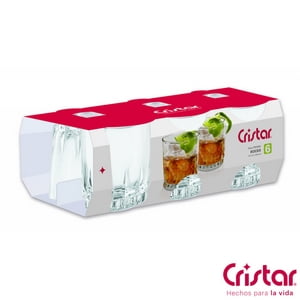 Cristar - Set De 6 Vasos Bajos 306Cc Prisma