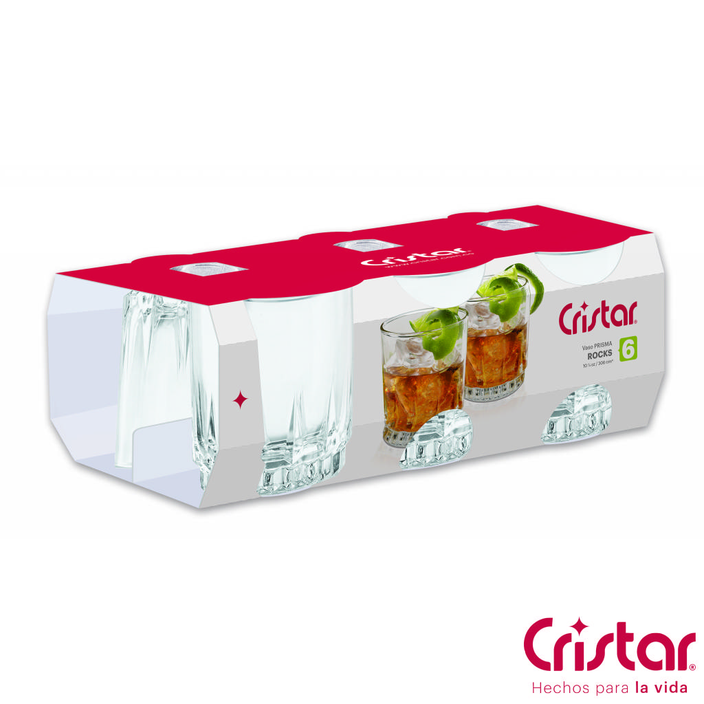 Cristar - Vasos Bajos Prisma