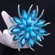 thumbnail image 2 of Xiao Hua Broche de Flor con Pedrería de Gema de Simulación, Ramo de Broche de Boda vintage Grande, Accesorios de Vestido para Mujer, 1 Pieza, Azul, 2 of 4