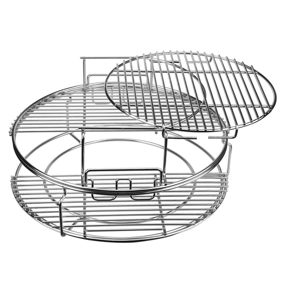 Kit de rejilla para parrilla de acero inoxidable de 5 piezas Burly Grill Large