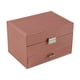 thumbnail image 4 of Caja de joyería Caja de almacenamiento de joyas Caja organizadora de joyas portátil elegante para mujeres Niñas Viajes Día de San Valentín Cumpleaños, 4 of 5