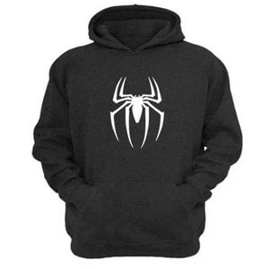 Genérico - Polerón Canguro Hombre Arácnido Gris Oscuro Talla Xs Unisex
