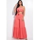 thumbnail image 1 of Conjunto de Dos Piezas con Camiseta sin Mangas con Tirantes Finos y Pantalones Anchos Escalonados con Lazo en la Parte Delantera, 1 of 5