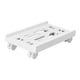 thumbnail image 4 of Soporte de torre para computadora portátil, soporte rodante para CPU, metal ajustable con cerradura, accesorios de escritorio para juegos, soporte par blanco, 4 of 5