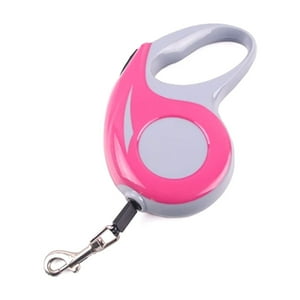 Mundo Online - Correa Mascota Retractil Automatica 5 Mts. Perro Gato Rosado